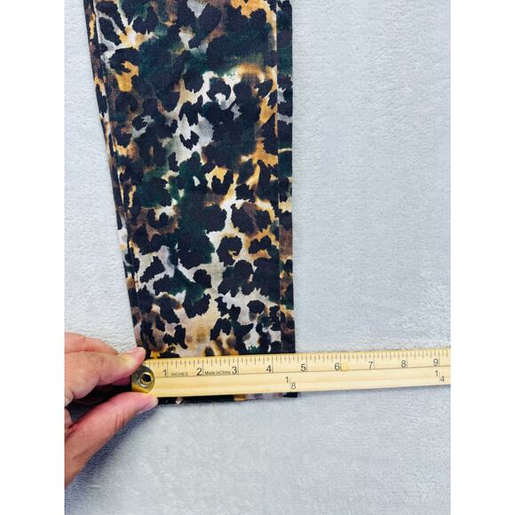 Adriano Goldschmied Pants Womens 25R Leopard Print Farrah Skinny Ankle Mid Rise - Picture 13 of 14